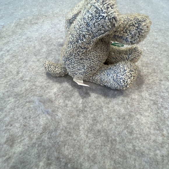 VTG 1997 Russ Berrie Home Buddies Terry Cloth Bean Bag Dog Stripe Scarf Plush - Picture 12 of 14